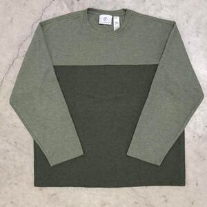 Two Toned Ribbed Textured Long Sleeve Shirt